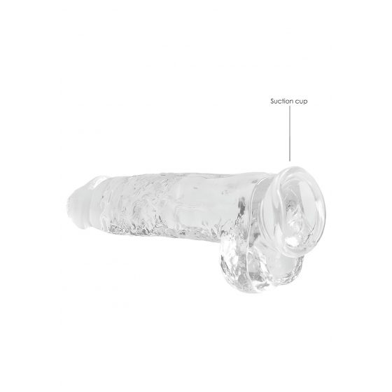 REALROCK - priesvitné realistické dildo - vodočisté (22cm)