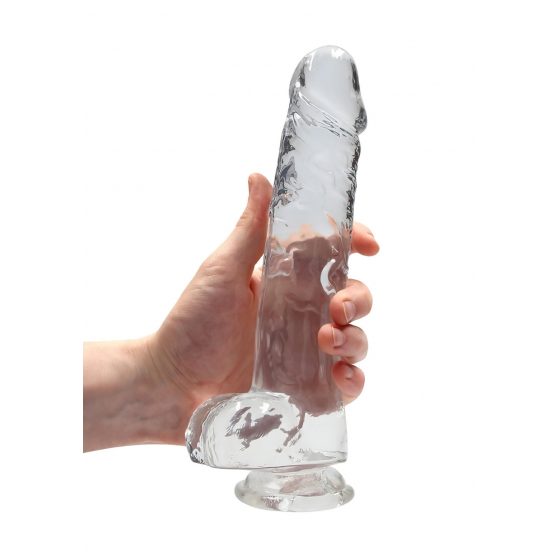 REALROCK - priesvitné realistické dildo - vodočisté (22cm)