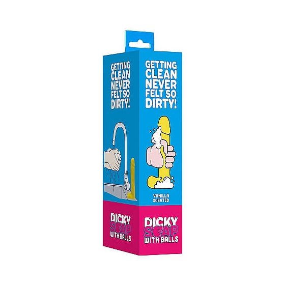 Dicky - mydlo s penisovými semenníkmi - vanilka (210g)