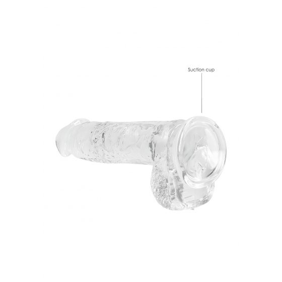 REALROCK - priesvitné realistické dildo - vodočisté (15cm)