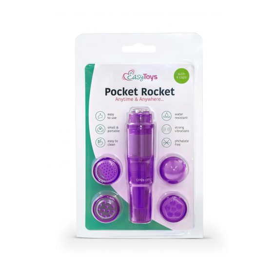 Easytoys Pocket Rocket - sada vibrátorov - fialová (5 kusov)