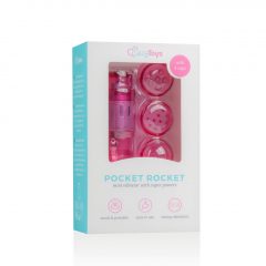   Easytoys Pocket Rocket - sada vibrátorov - ružová (5 kusov)