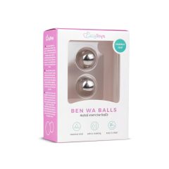   Easytoys Ben Wa - oceľové venušiné guličky - strieborné (19 mm)