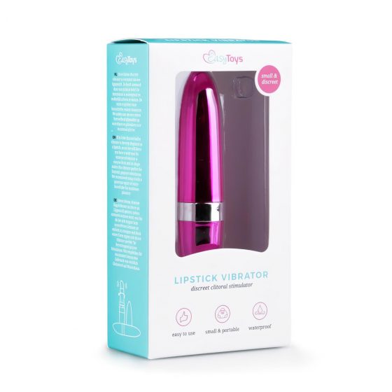 Easytoys Lipstick - vodotesný rúžový vibrátor (ružový)