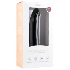   Easytoys Suction Cup Dildo - 100%-né silikónové dildo s prísavkou (21cm) - čierne