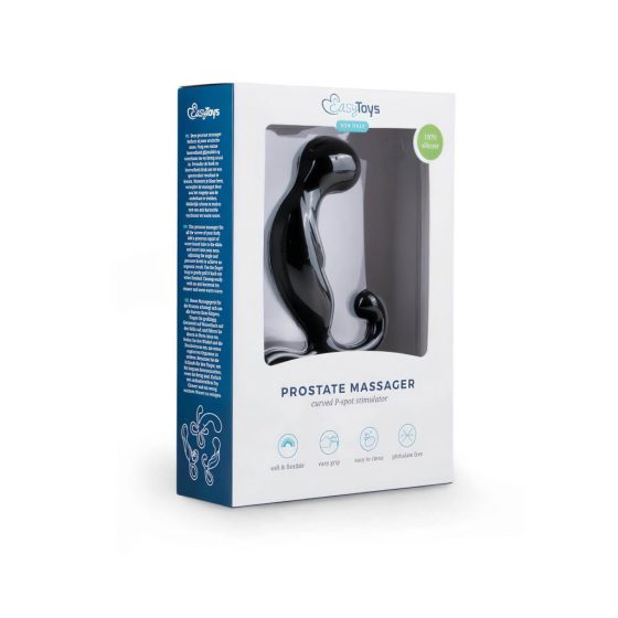 EasyToys Masážny prístroj na prostatu - vibrátor na prostatu (čierny)