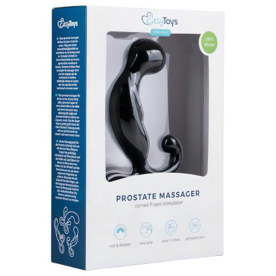 EasyToys Masážny prístroj na prostatu - vibrátor na prostatu (čierny)