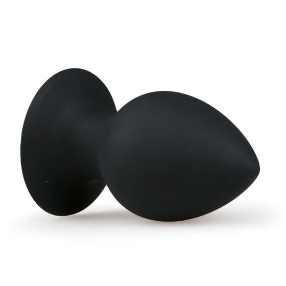 EasyToys Round Butt Plug XL - análny kolík (čierny) - extra veľký