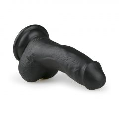   Easytoys - dildo so semenníkmi a prísavkou (15cm) - čierne