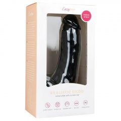   Easytoys - dildo so semenníkmi a prísavkou (20cm) - čierne