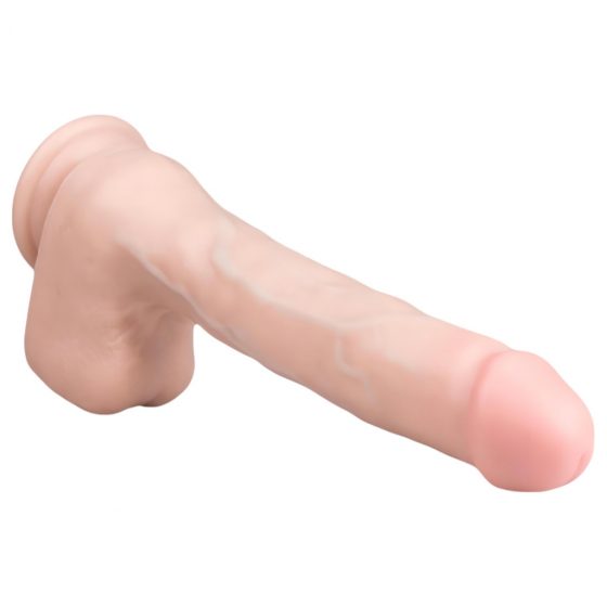 Easytoys - veľké dildo so semenníkmi a prísavkou (29,5cm) - telová farba