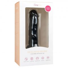   Easytoys - realistické dildo s prísavkou (15,5cm) - čierne