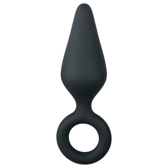 Easytoys Pointy Plug S - análne dildo (čierne) - malé