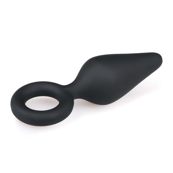 Easytoys Pointy Plug S - análne dildo (čierne) - malé