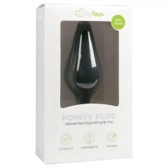 Easytoys Pointy Plug S - análne dildo (čierne) - malé