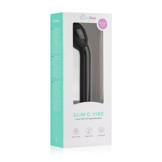 Easytoys Slim - vibrátor na bod G (čierny)