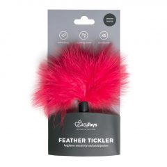   Easytoys Small Tickler Fetish Collection - hladkadlo z pravého peria (červené)