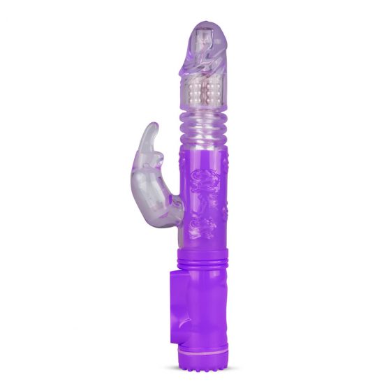 Easytoys Bunny - pulzujúci rotujúci vibrátor (fialový)