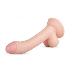   Real Fantasy Vince - dildo s semenníkmi a predkožkou - 19,5 cm (prírodná farba)