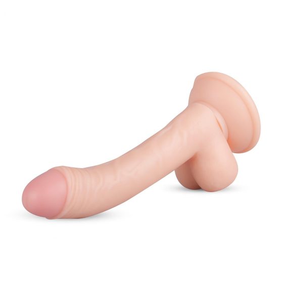 Real Fantasy Vince - dildo s semenníkmi a predkožkou - 19,5 cm (prírodná farba)