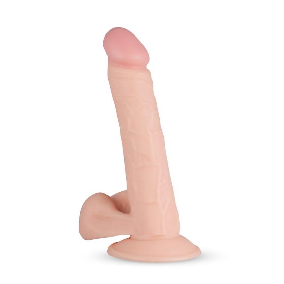 Real Fantasy Felix - realistické dildo so semenníkmi a prísavkou (22cm) - telová farba