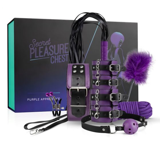 Secret Pleasure Chest Pokročilá sada BDSM (14 dielov)