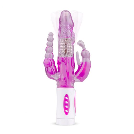 Easytoys Raving Rabbit - 3 zubový vibrátor (ružový)