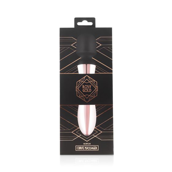 Rosy Gold Wand Curve - nabíjací masážny vibrátor (rosegold)