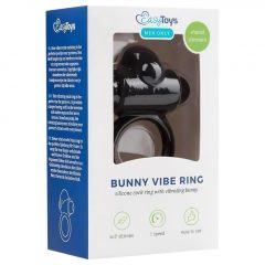 EasyToys Bunny - vibračný návlek na penis (čierny)