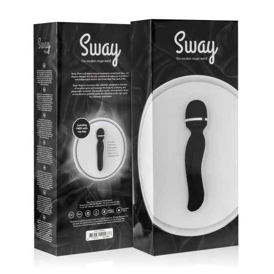 Sway No.4 Wand - bezdrôtový masážny vibrátor s akumulátorom (čierna)