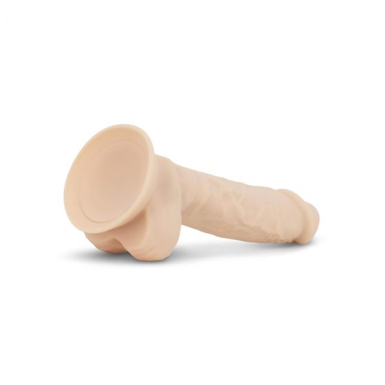 Real Fantasy Ashton - nohy, semenníky, realistické dildo (20,5 cm) - prírodné