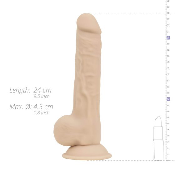 Real Fantasy Quentin - realistické dildo (24 cm) - prírodné