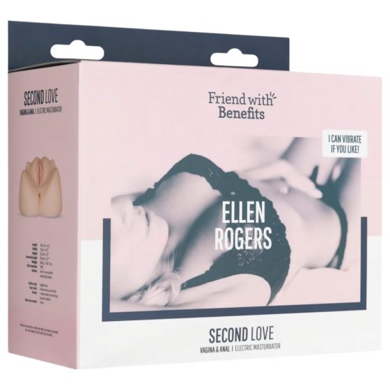 FWB - Ellen Rogers umelá vagína a zadoček s vibrátorom (prírodná farba)