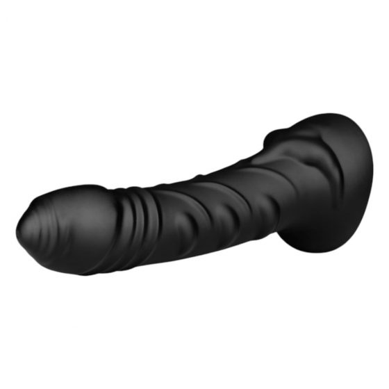 BUTTR Black Hawk - realistický análny dildo (čierny)