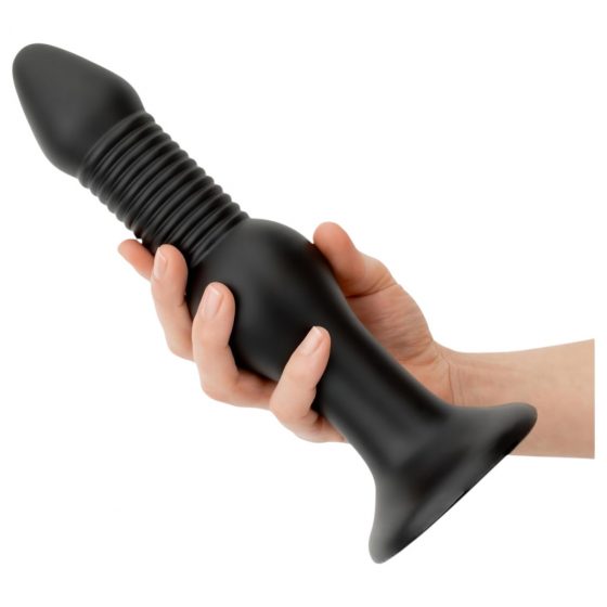 BUTTR Explosive Warhead - extrém análny dildo (čierny)