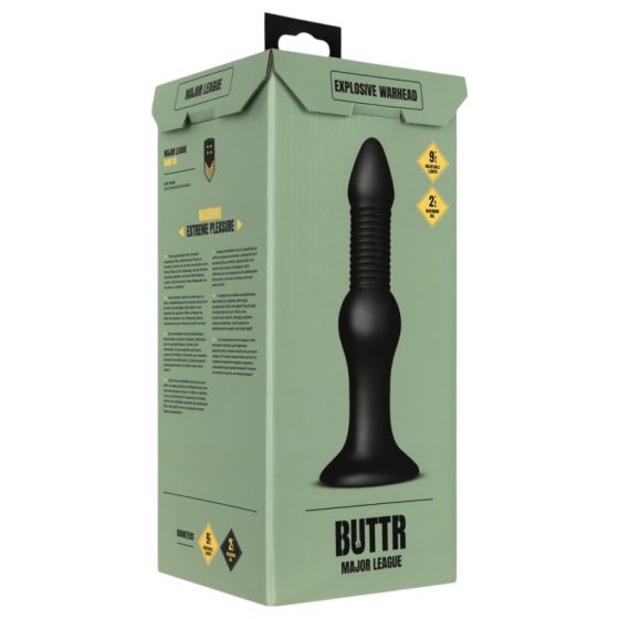 BUTTR Explosive Warhead - extrém análny dildo (čierny)