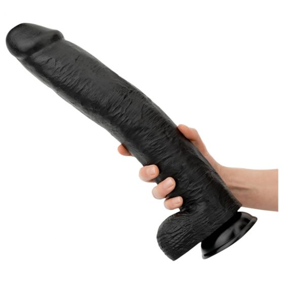 BUTTR Operation Dingo - obrovské realistické dildo - 43 cm (čierne)