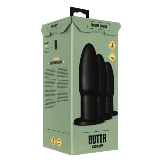 BUTTR Cluster Bombs - anál tréning szett (čierna)