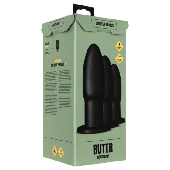 BUTTR Cluster Bombs - anál tréning szett (čierna)