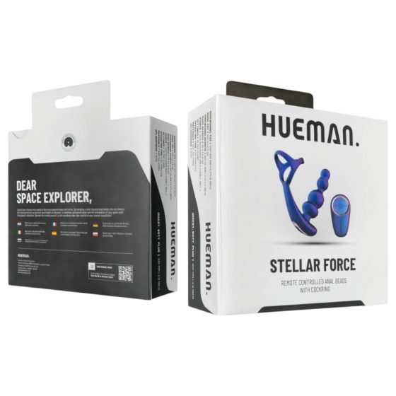 Hueman Stellar Force - anál vibrátor és péniszgyűrű (lila)