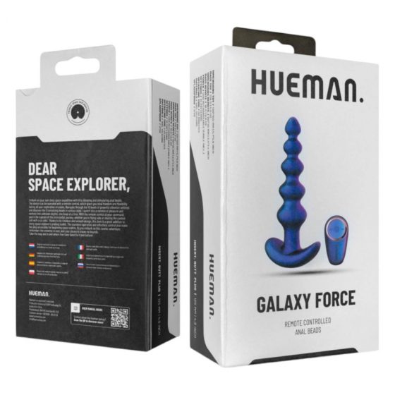 Hueman Galaxy Force - rádiós anál vibrátor (lila)