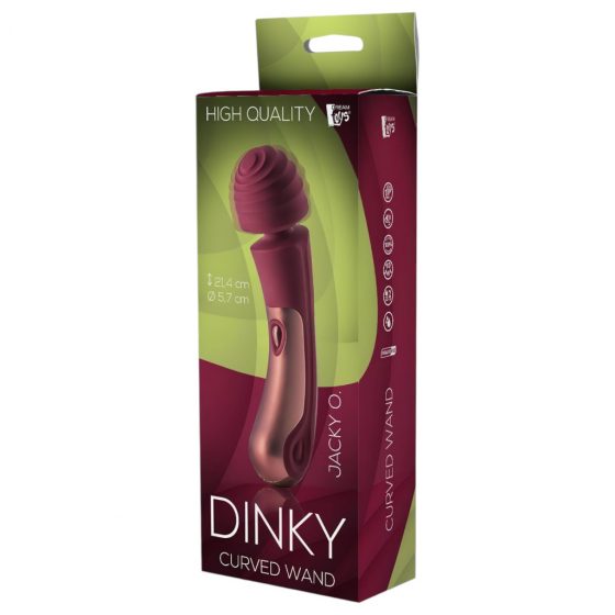 Dinky Jacky 0. Wand - nabíjací masážny vibrátor (bordový)