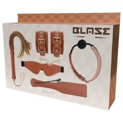 Blaze Elite - BDSM sada - 5-dielna (koňaková)