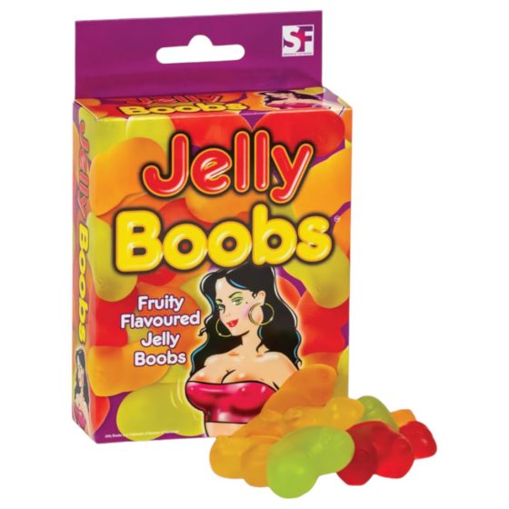 Jelly Boobs - gumené cukríky v tvare pŕs s ovocnou príchuťou (120g)