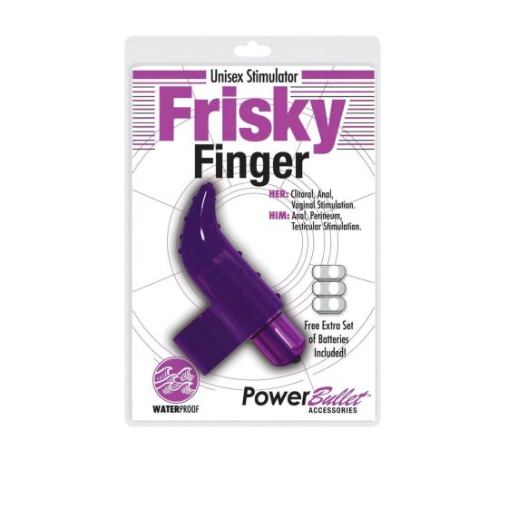 Frisky Finger - vodotesný prstový vibrátor (fialový)