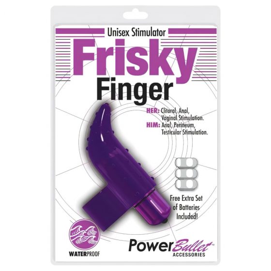 Frisky Finger - vodotesný prstový vibrátor (fialový)