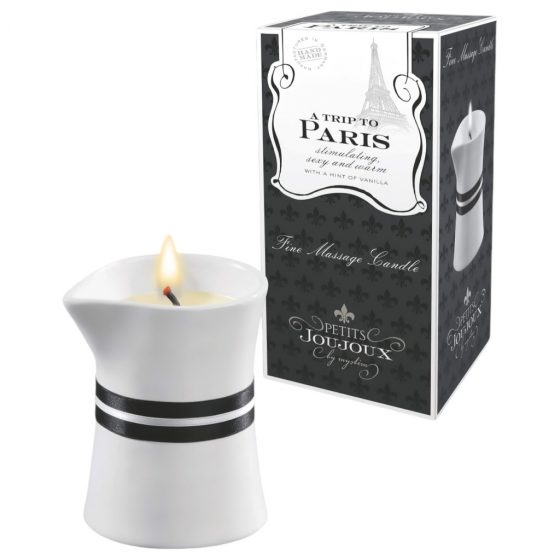 Petits Joujoux Paris - masážna sviečka v hubke - vanilkové santalové drevo (120ml)