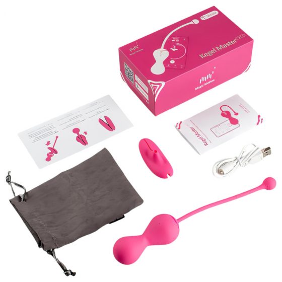 Magic Motion Kegel Master - dvojica inteligentných venušinych guličiek (fialová)