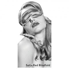   S&M Satin Red Blindfold - saténová maska na oči (červená)