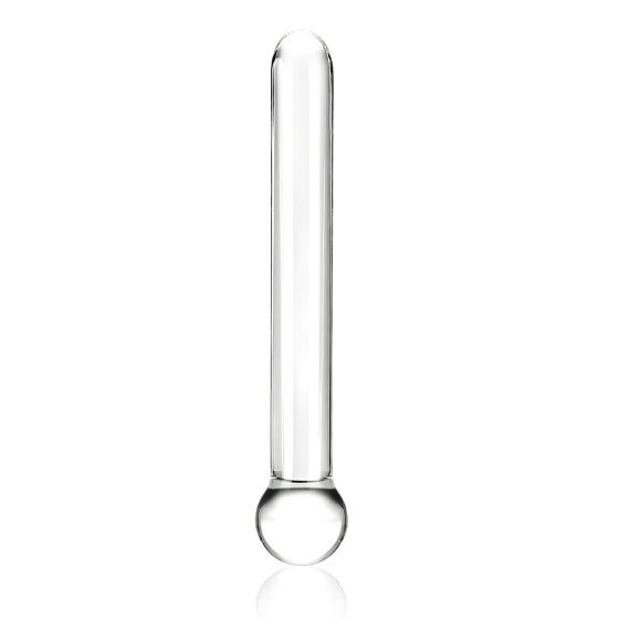 Glas Straight - klasické sklenené dildo (priehľadné)